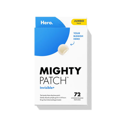 ™ Invisible+ Patch – the Barely-There Daytime Hydrocolloid Acne Pimple Patch for Covering Zits and Blemishes, Tapered Edges Designed to Blend into Skin (72Ct)