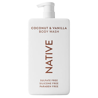 Indulge in Luxurious Coconut & Vanilla Body Wash - Sulfate Free, 36 Oz for All Skin Types