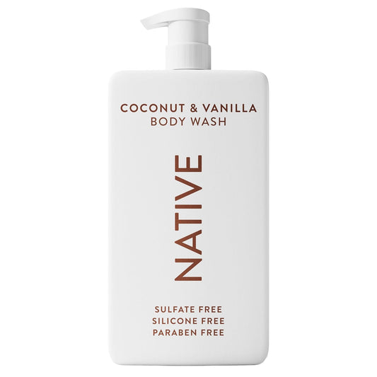 Indulge in Luxurious Coconut & Vanilla Body Wash - Sulfate Free, 36 Oz for All Skin Types