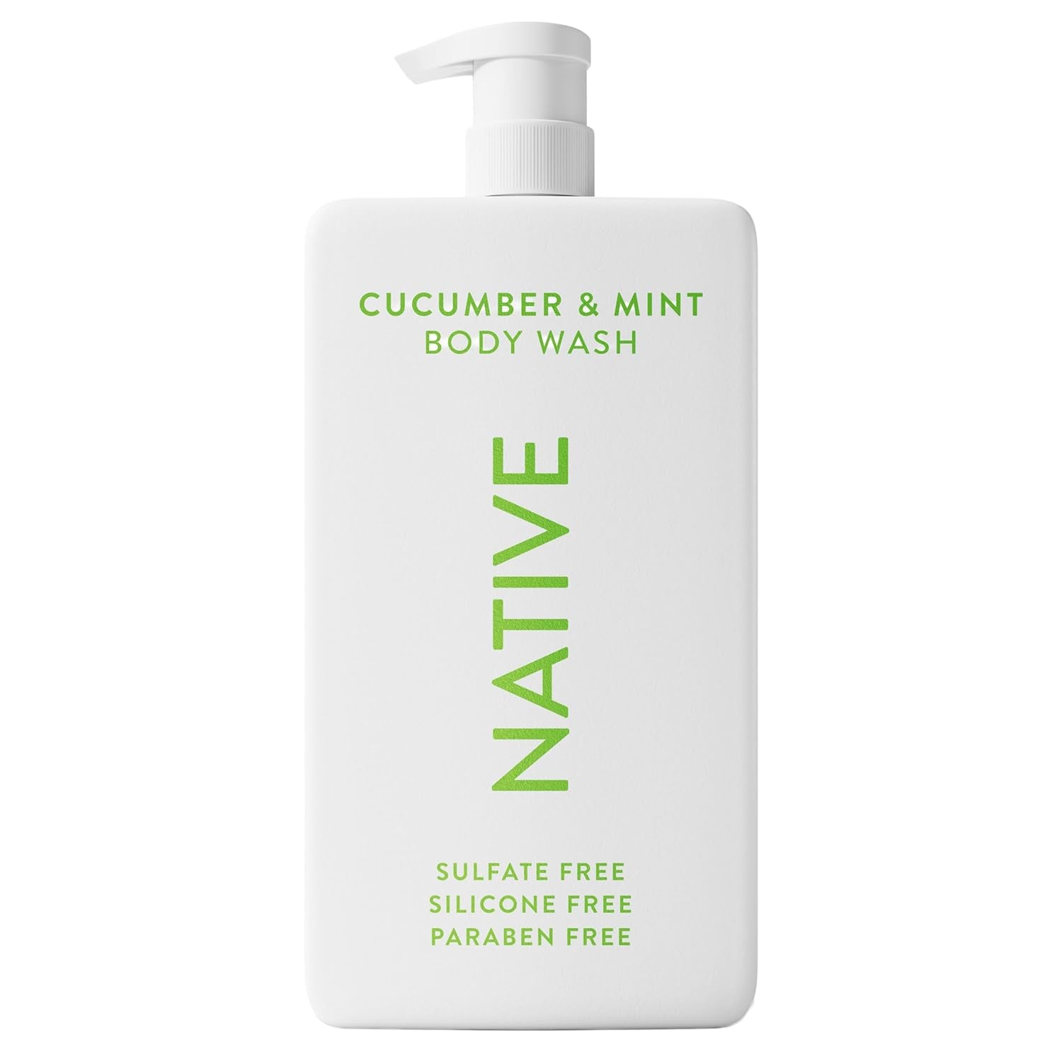 Sulfate Free Body Wash Contains Naturally Derived Ingredients | for Women & Men| Cucumber & Mint, 36 Oz