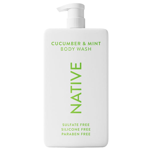 Sulfate Free Body Wash Contains Naturally Derived Ingredients | for Women & Men| Cucumber & Mint, 36 Oz