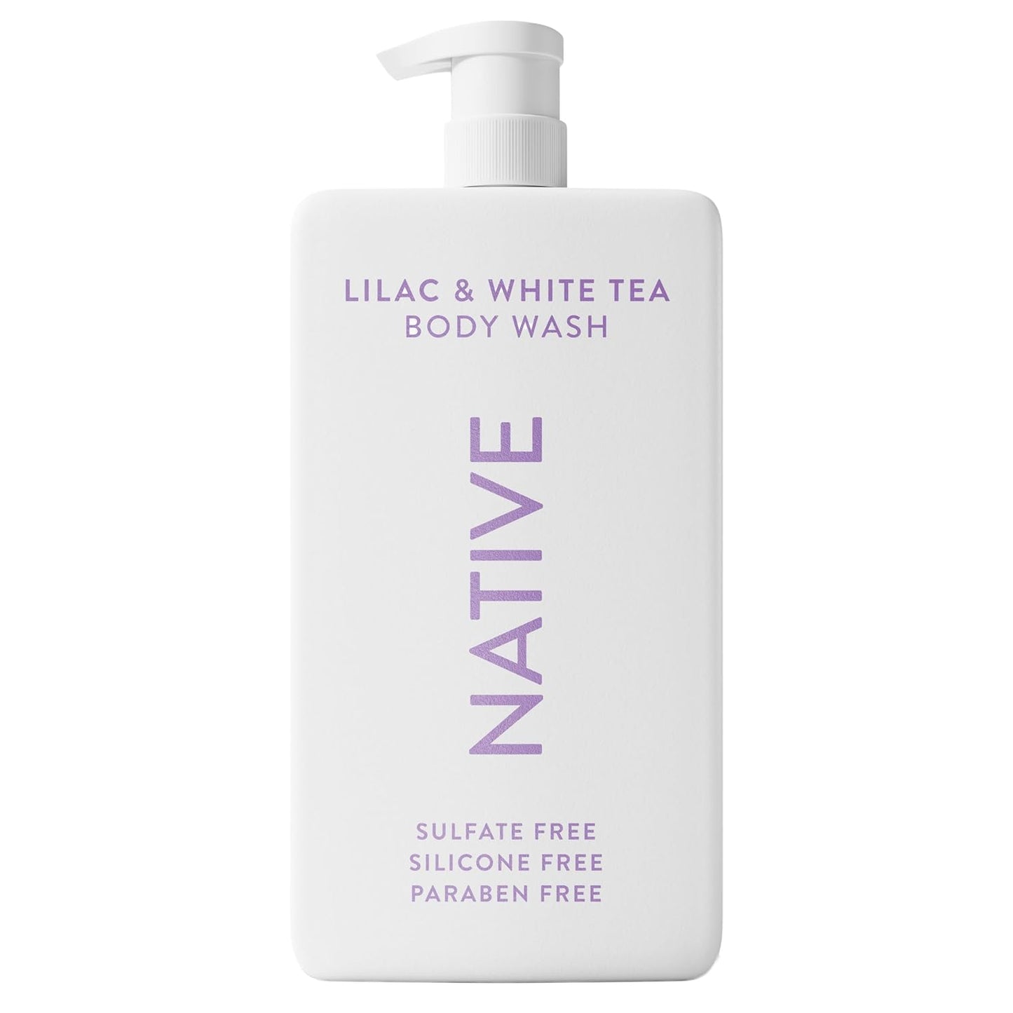 Sulfate Free Body Wash Contains Naturally Derived Ingredients | for Women & Men| Lilac & White Tea, 36 Oz