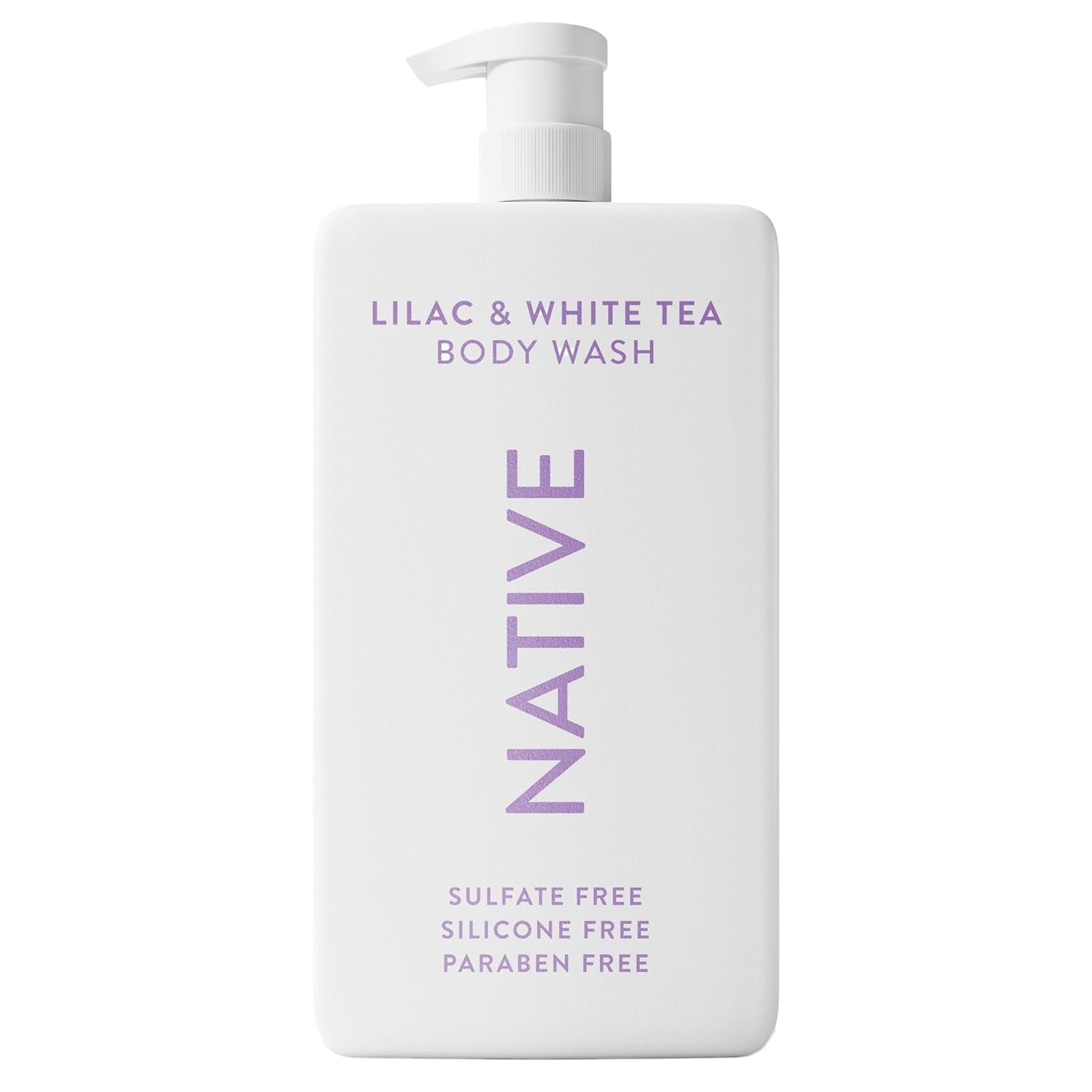 Sulfate Free Body Wash Contains Naturally Derived Ingredients | for Women & Men| Lilac & White Tea, 36 Oz