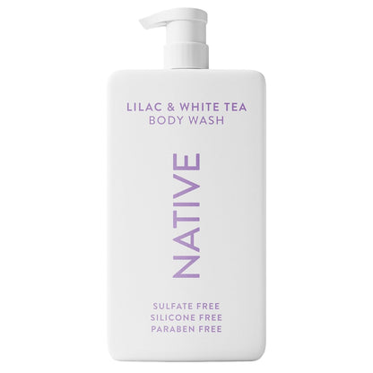 Sulfate Free Body Wash Contains Naturally Derived Ingredients | for Women & Men| Lilac & White Tea, 36 Oz