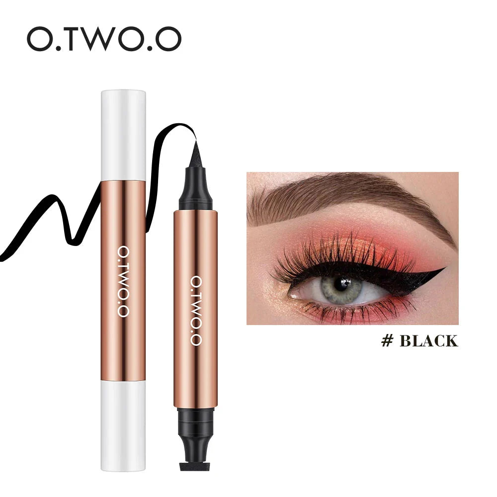 Achieve Flawless Wings with O.TWO.O Double-Ended Waterproof Eyeliner Stamp - Perfect for All Makeup Lovers!