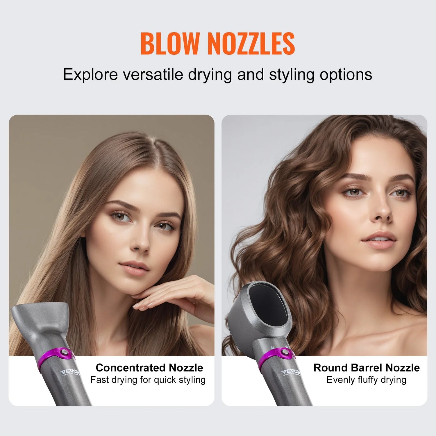 Transform Your Hair with the Vevor 5-in-1 Hot Hair Dryer Brush - Curl, Style, and Shine with Negative Ion Technology