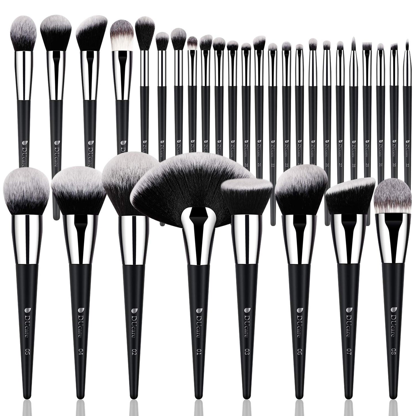 Ultimate 32-Piece Professional Makeup Brush Set for Flawless Face and Eye Application