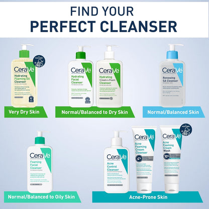 Revitalize Your Skin with Our Hydrating Foaming Oil Cleanser – Moisturizing Formula with Squalane, Hyaluronic Acid & Ceramides for Dry to Very Dry Skin, Fragrance-Free & Residue-Free, 19 FL Oz