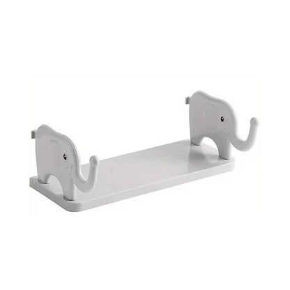 Adorable Waterproof Elephant Wall Shelf – Effortless No-Drill Organizer for Your Bathroom & Home