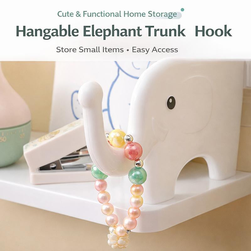 Adorable Waterproof Elephant Wall Shelf – Effortless No-Drill Organizer for Your Bathroom & Home