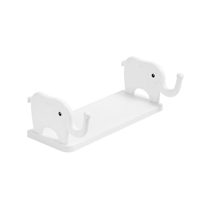 Adorable Waterproof Elephant Wall Shelf – Effortless No-Drill Organizer for Your Bathroom & Home