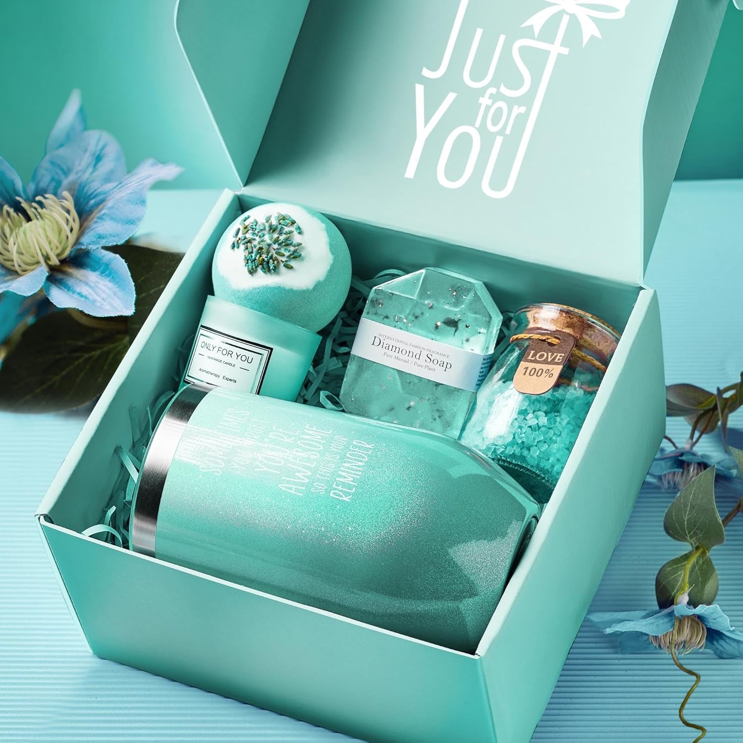 Delightful Gardenia Self-Care Spa Gift Basket - The Perfect Thoughtful Gift for Moms, Sisters, Wives, and Friends on Any Occasion!