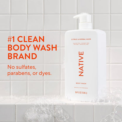 Revitalize Your Skin with Our Award-Winning Sulfate Free Body Wash - Infused with Charcoal and Citrus for a Refreshing Clean, 36 Oz