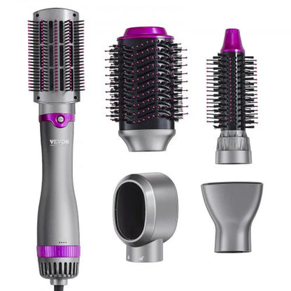 Transform Your Hair with the Vevor 5-in-1 Hot Hair Dryer Brush - Curl, Style, and Shine with Negative Ion Technology