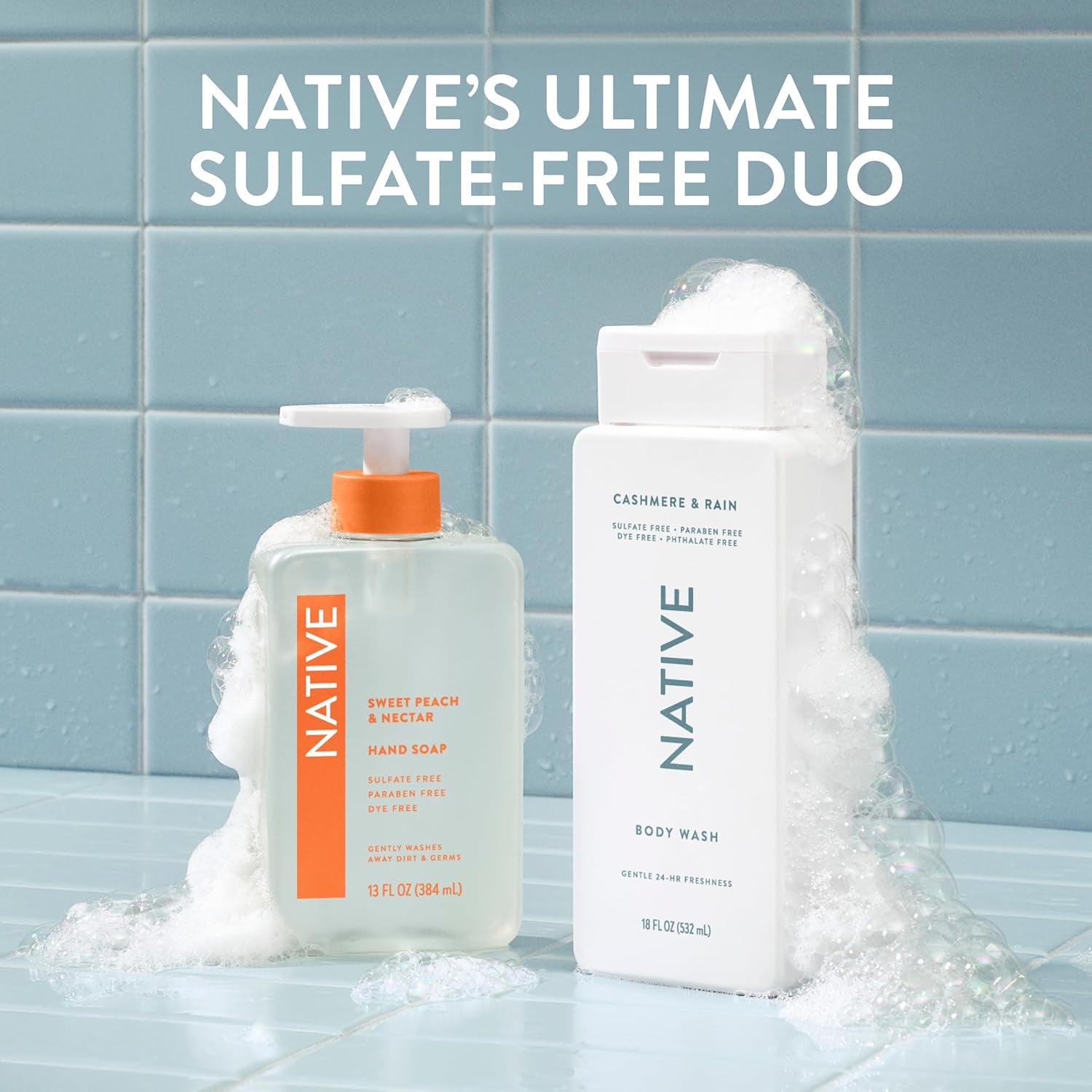 Sulfate Free Body Wash Contains Naturally Derived Ingredients | for Women & Men| Cashmere & Rain, 36 Oz