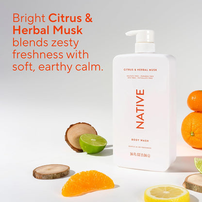 Revitalize Your Skin with Our Award-Winning Sulfate Free Body Wash - Infused with Charcoal and Citrus for a Refreshing Clean, 36 Oz