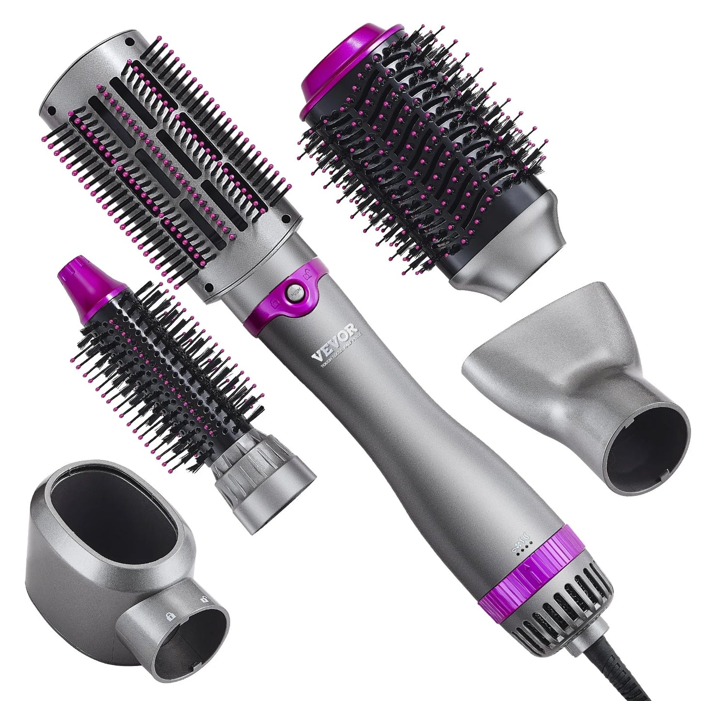 Transform Your Hair with the Vevor 5-in-1 Hot Hair Dryer Brush - Curl, Style, and Shine with Negative Ion Technology